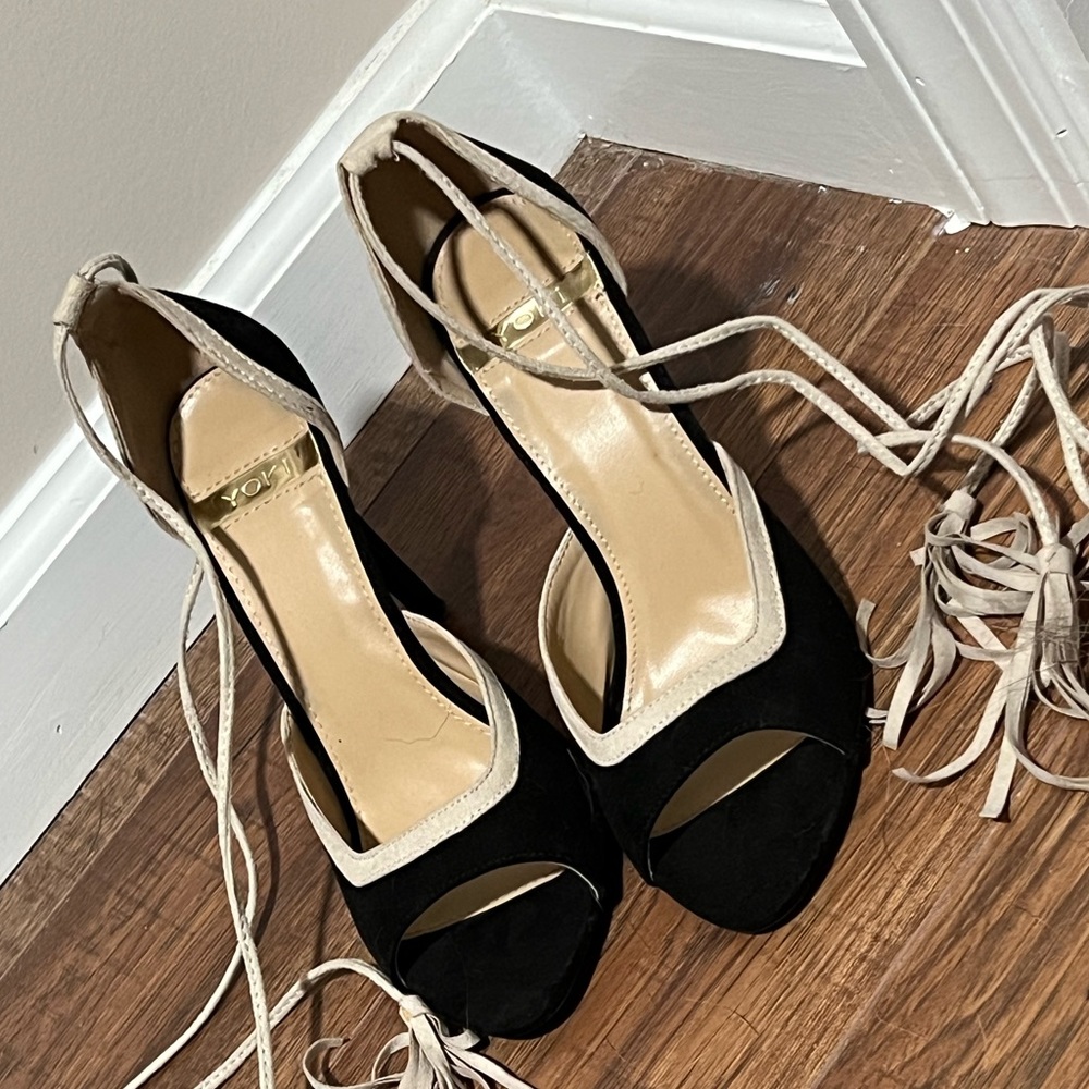 Lace up heels